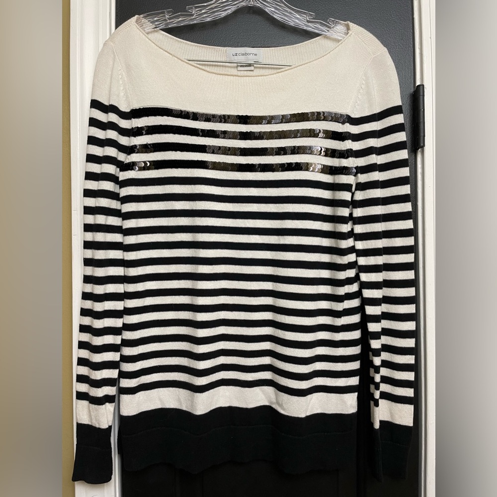Liz Claiborne sequined sweater